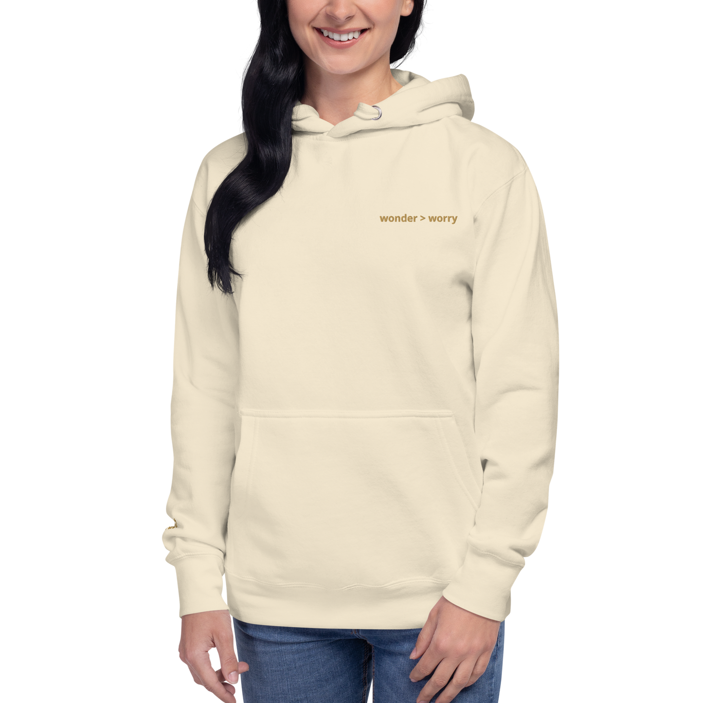 'Wonder>Worry' Unisex Hoodie